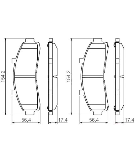 BOSCH Колодки дисковые