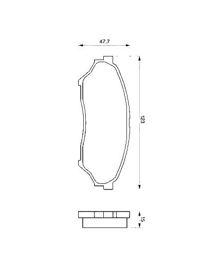 BOSCH Колодки дисковые