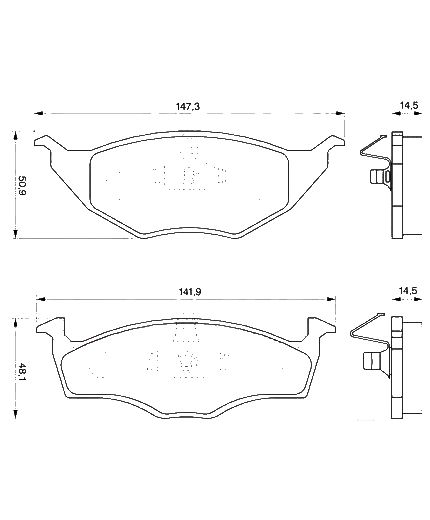 BOSCH Колодки дисковые