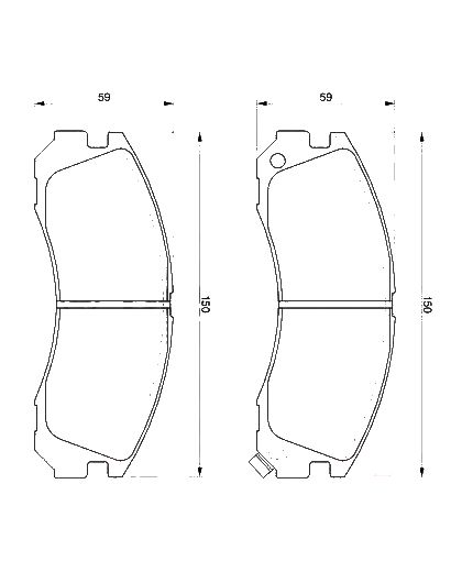 BOSCH Колодки дисковые