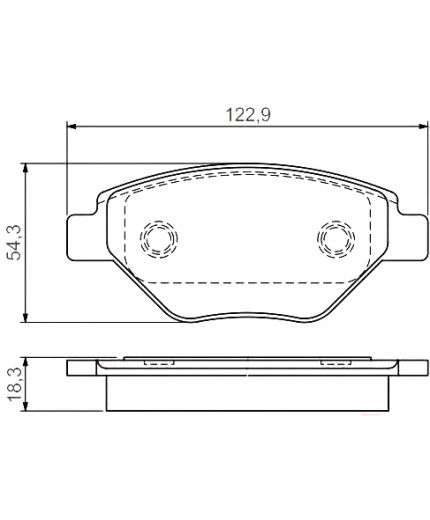 BOSCH Колодки дисковые