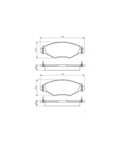 BOSCH Колодки дисковые