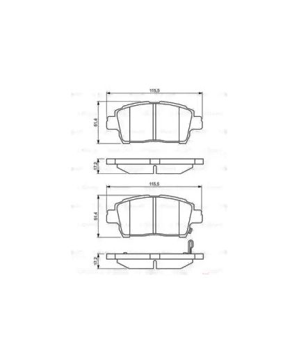 BOSCH Колодки дисковые