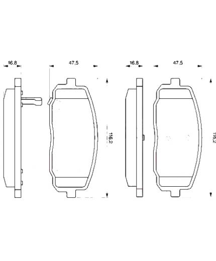 BOSCH Колодки дисковые