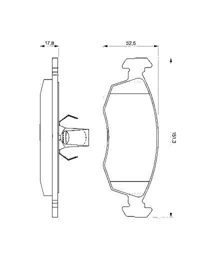BOSCH Колодки дисковые