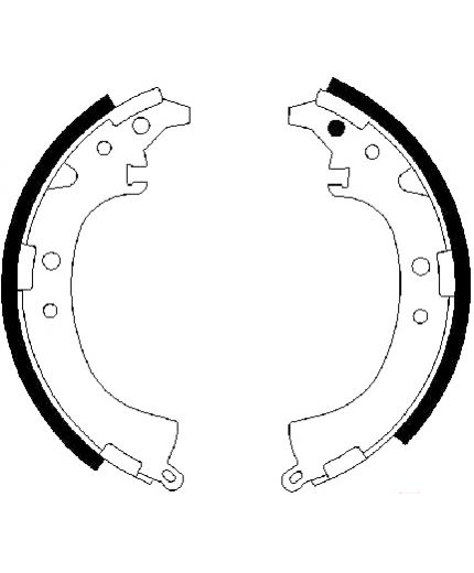 BOSCH Колодки барабанные комплект