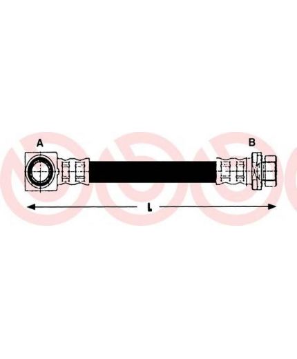 BREMBO Шланг тормозной