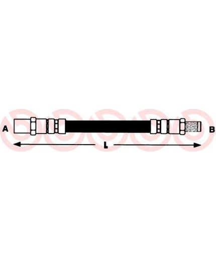 BREMBO Шланг тормозной