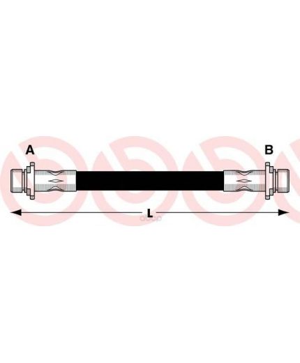 BREMBO Шланг тормозной