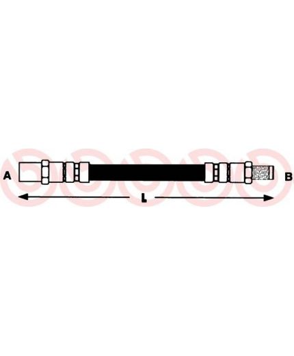 BREMBO Шланг тормозной