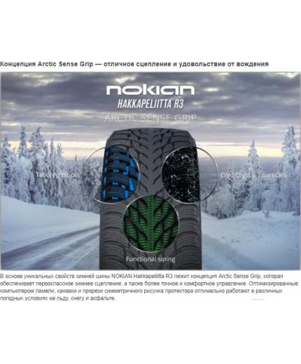 NOKIAN Hakkapeliitta R3 245/40R19 98T Фото 5