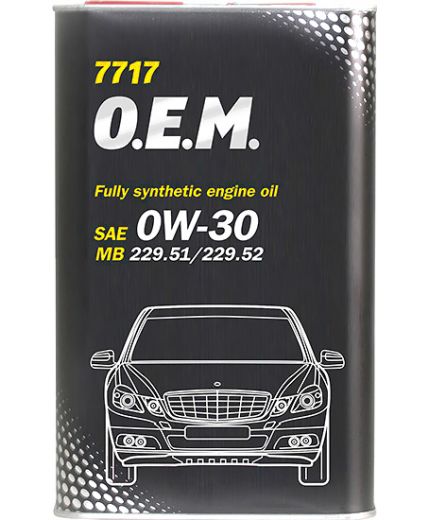 Моторное масло MANNOL 7717 OEM for Mercedes Benz 0W-30 METAL 1л Фото 2
