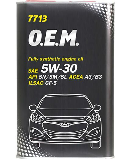 Моторное масло MANNOL 7713 OEM for Korean Cars 5W-30 SN METAL 1л Фото 2