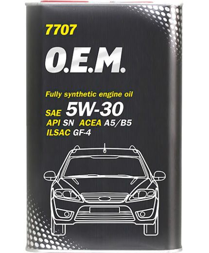 Моторное масло MANNOL 7707 OEM for Ford Volvo 5W-30 SN METAL 1л Фото 2