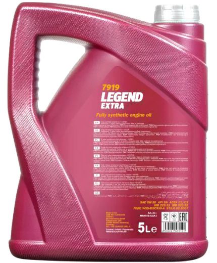 Моторное масло MANNOL 7919 Legend Extra SN ACEA C2/C3 0W-30 5л Фото 2