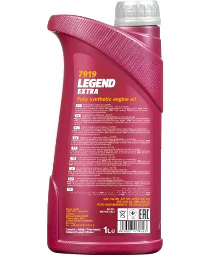 Моторное масло MANNOL 7919 Legend Extra SN ACEA C2/C3 0W-30 1л Фото 2