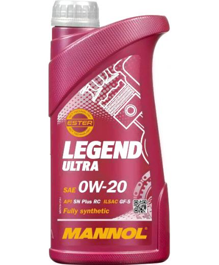 Моторное масло MANNOL 7918 Legend Ultra SN Plus RC 0W-20 ESTER 1л