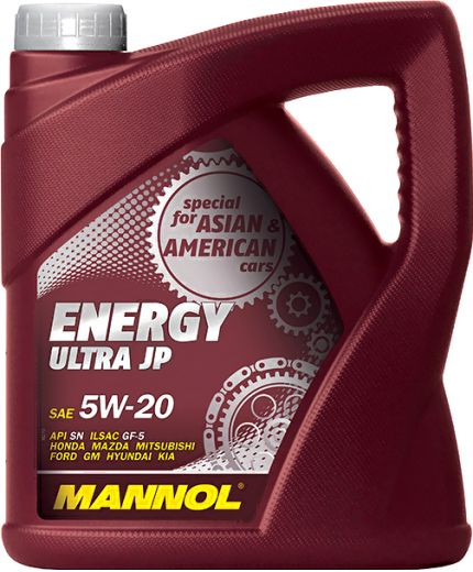 Моторное масло MANNOL Energy Ultra JP 5W-20 API SN 4л