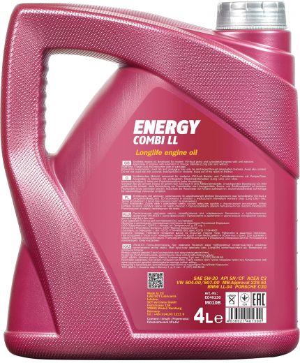 Моторное масло MANNOL Energy Combi LL 5W-30 SM/CF 4л Фото 3