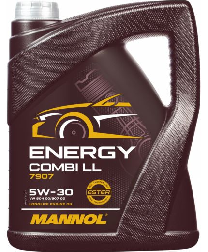 Моторное масло MANNOL Energy Combi LL 5W-30 SN/CF 5л Фото 2