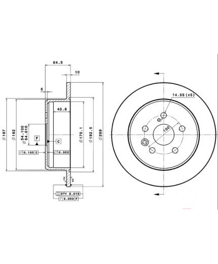 BREMBO Тормозной диск Фото 2
