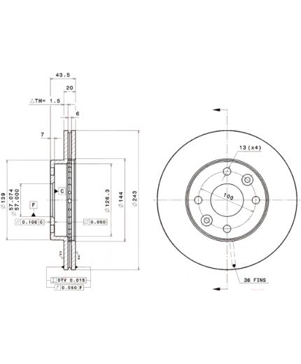 BREMBO Тормозной диск Фото 2