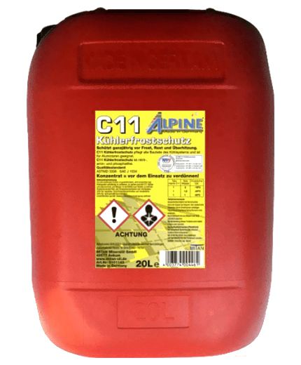 Антифриз ALPINE Kuhlerfrostschutz Antifreeze gelb (С11) 20л