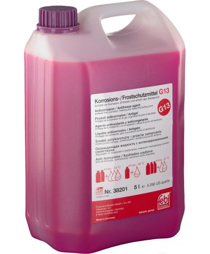 Антифриз FEBI BILSTEIN Антифриз концентрат сиреневый VW G13 5л