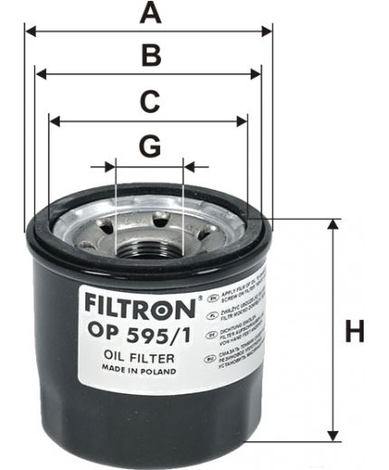 FILTRON Фильтр масляный Фото 3