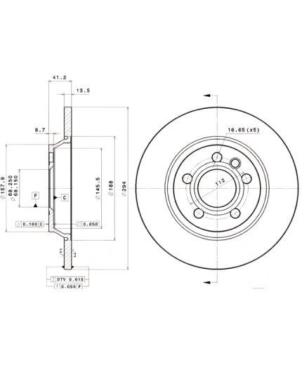 BREMBO Тормозной диск Фото 3