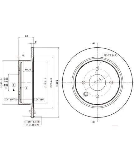 BREMBO Тормозной диск Фото 4