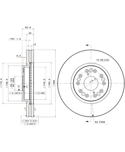 BREMBO Тормозной диск Фото 3