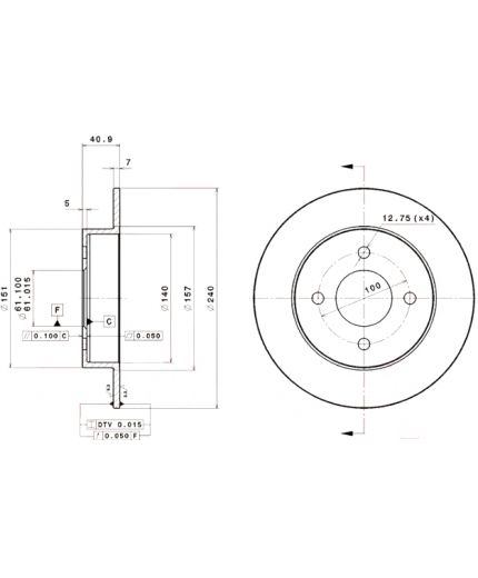 BREMBO Тормозной диск Фото 3