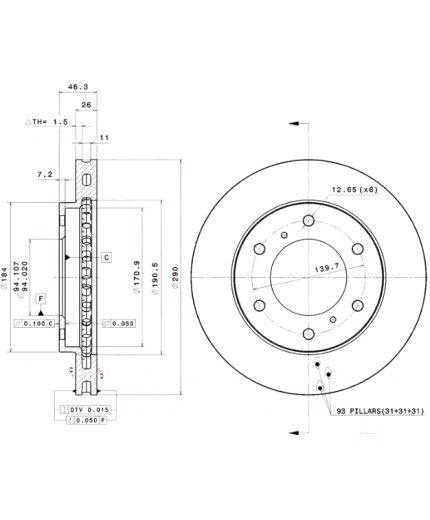 BREMBO Тормозной диск Фото 4