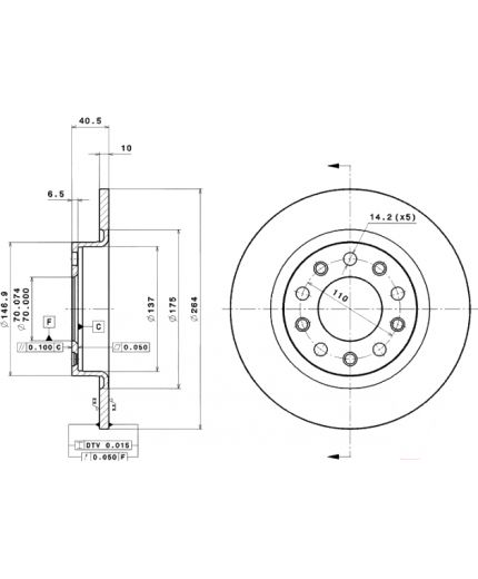 BREMBO Тормозной диск Фото 2