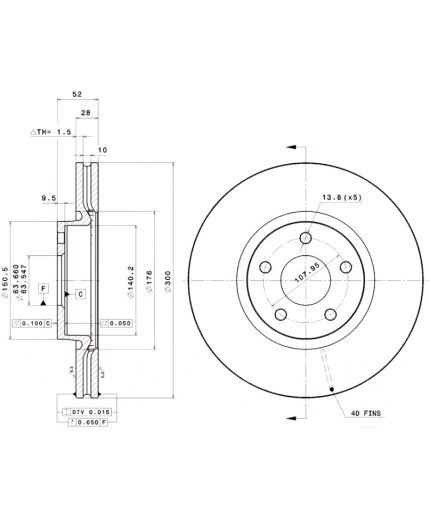 BREMBO Тормозной диск Фото 2