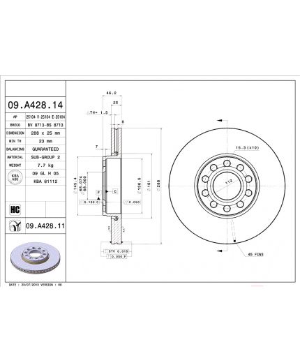 BREMBO Тормозной диск Фото 2