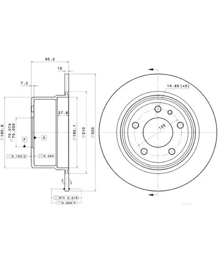 BREMBO Тормозной диск Фото 2