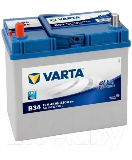 VARTA Аккумулятор Blue Dynamic B34 545 158 033 330А (45 А/ч) Фото 2