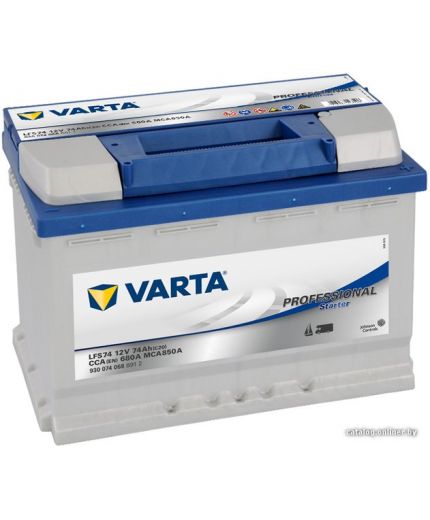 VARTA Аккумулятор Professional Starter 930 074 068 (74 А/ч)