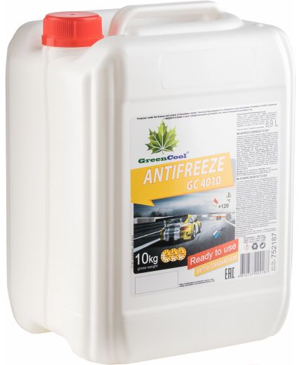 Антифриз GREENCOOL GС4010 желтый 10кг Фото 2