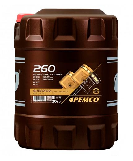Моторное масло PEMCO iDRIVE 260 10W-40 SN/CF 20л Фото 3