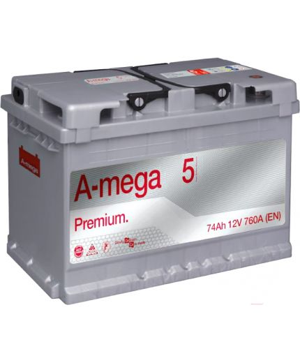 A-mega Аккумулятор Premium 6СТ-74-А3 R 760А (74 А/ч) Фото 3