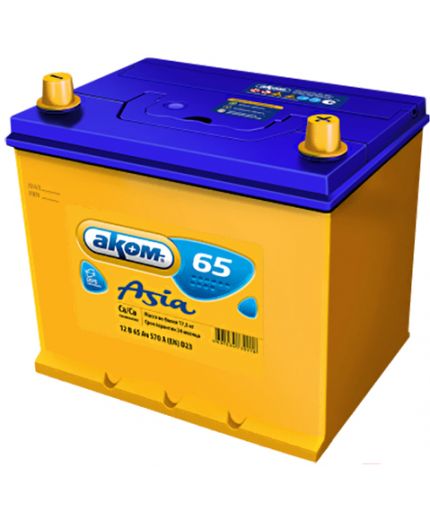 АКОМ Аккумулятор 6СТ-65VL 580А (65 А/ч) Фото 3