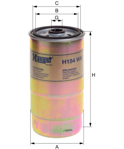 Hengst Фильтр топливный Фото 2