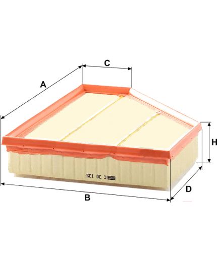 Mann-Filter Фильтр воздушный Фото 3