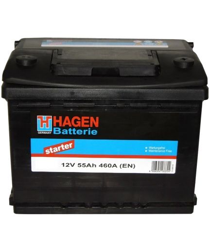 HAGEN Аккумулятор Starter 55565 460А (55 А/ч) Фото 2