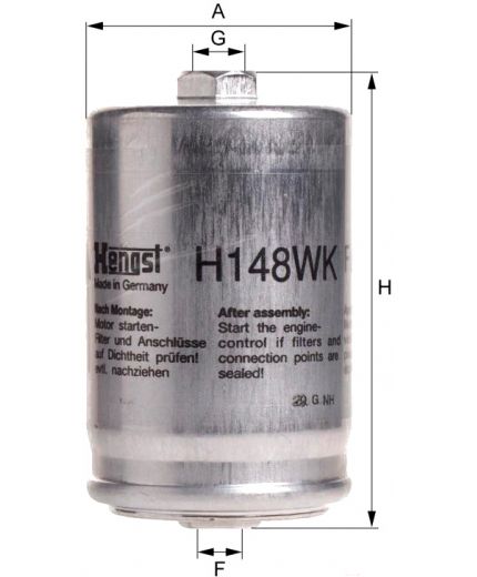 Hengst Фильтр топливный