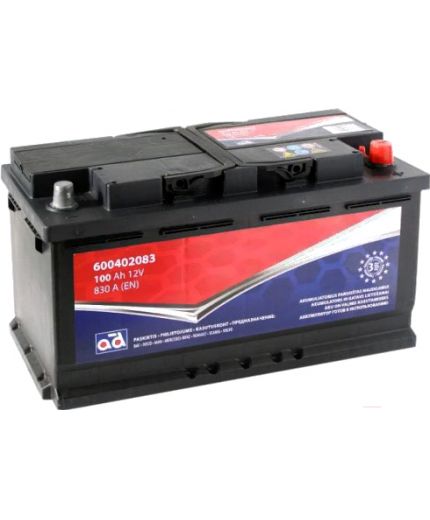 AD Аккумулятор 600402083 830А (100 А/ч) Фото 2
