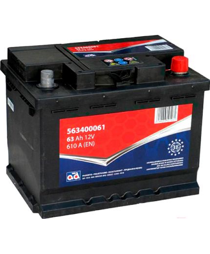 AD Аккумулятор 563400061 610А (63 А/ч)
